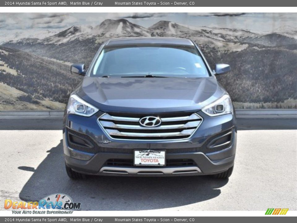 2014 Hyundai Santa Fe Sport AWD Marlin Blue / Gray Photo #4