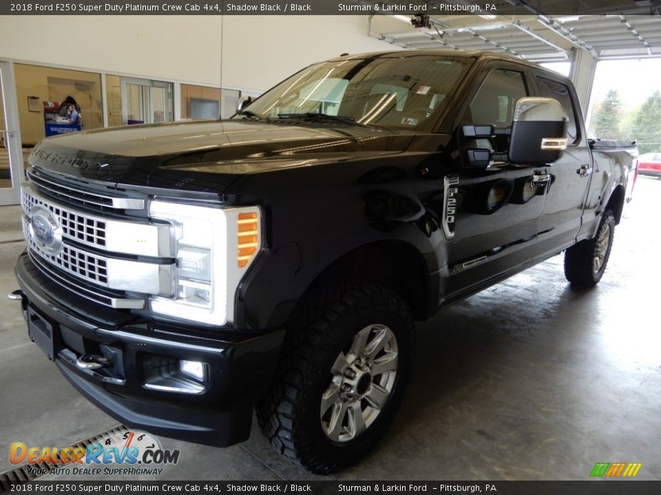 2018 Ford F250 Super Duty Platinum Crew Cab 4x4 Shadow Black / Black Photo #10