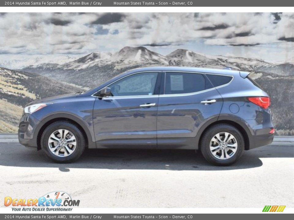 2014 Hyundai Santa Fe Sport AWD Marlin Blue / Gray Photo #6