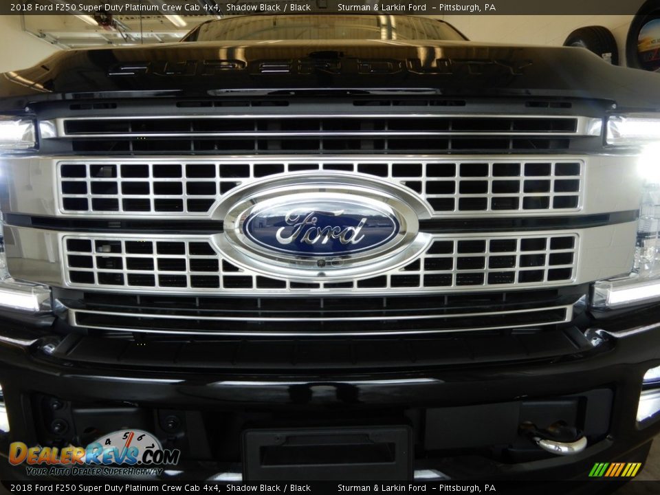 2018 Ford F250 Super Duty Platinum Crew Cab 4x4 Shadow Black / Black Photo #11
