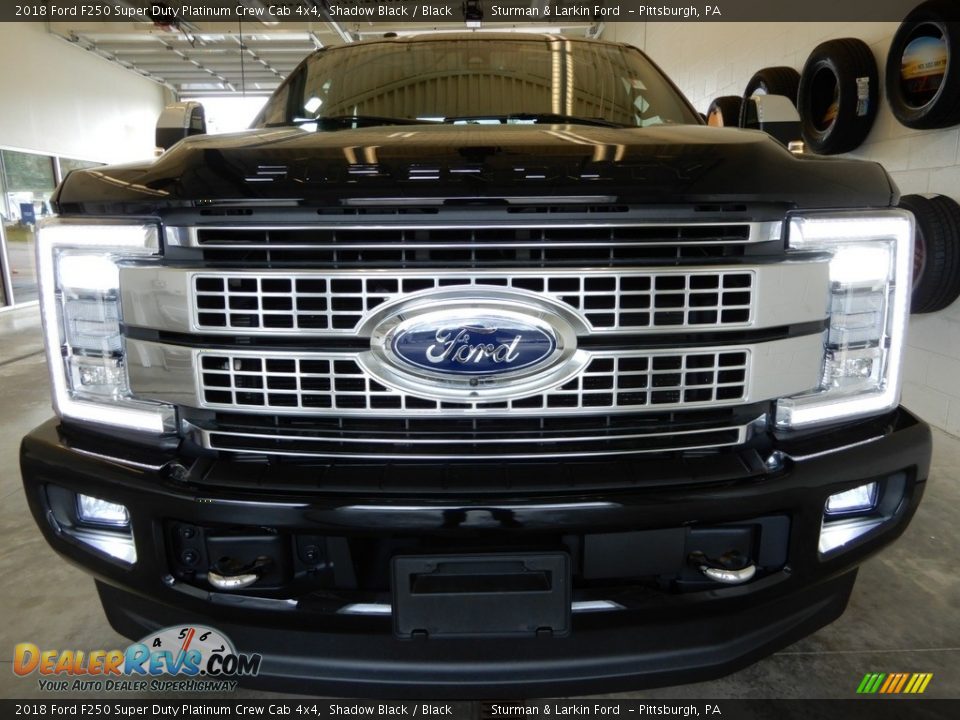 2018 Ford F250 Super Duty Platinum Crew Cab 4x4 Shadow Black / Black Photo #12