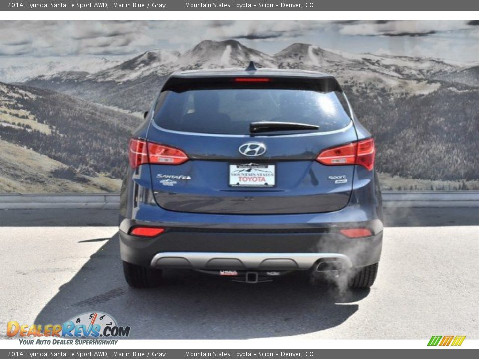 2014 Hyundai Santa Fe Sport AWD Marlin Blue / Gray Photo #8