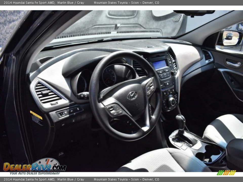 2014 Hyundai Santa Fe Sport AWD Marlin Blue / Gray Photo #10