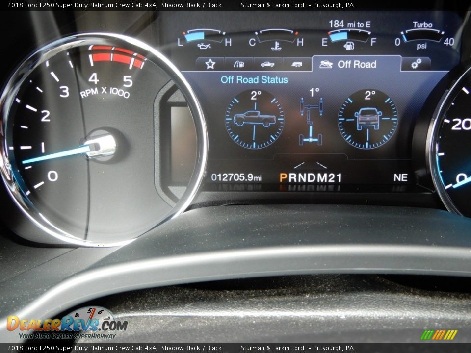 2018 Ford F250 Super Duty Platinum Crew Cab 4x4 Shadow Black / Black Photo #25