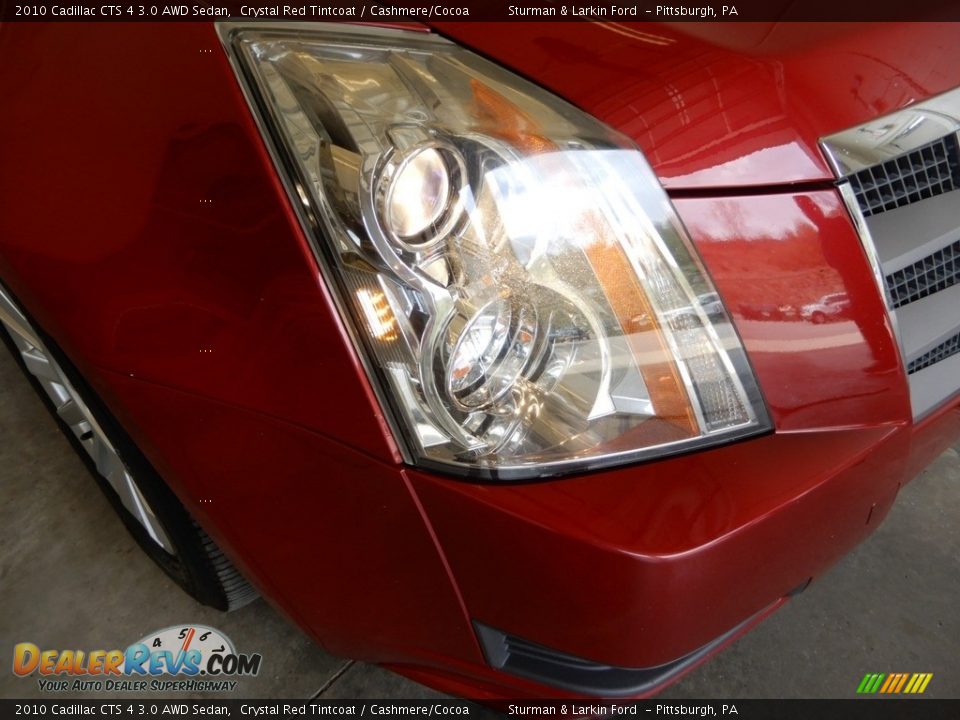 2010 Cadillac CTS 4 3.0 AWD Sedan Crystal Red Tintcoat / Cashmere/Cocoa Photo #2
