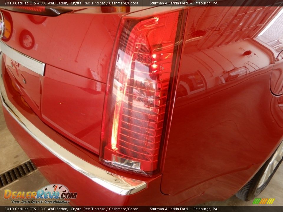 2010 Cadillac CTS 4 3.0 AWD Sedan Crystal Red Tintcoat / Cashmere/Cocoa Photo #5