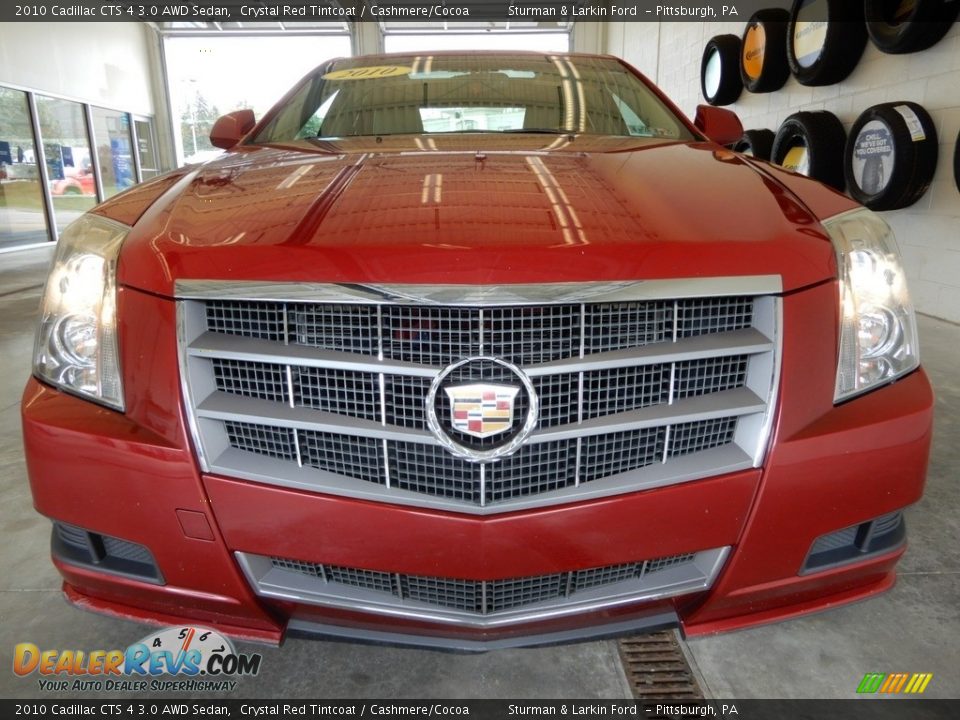2010 Cadillac CTS 4 3.0 AWD Sedan Crystal Red Tintcoat / Cashmere/Cocoa Photo #10