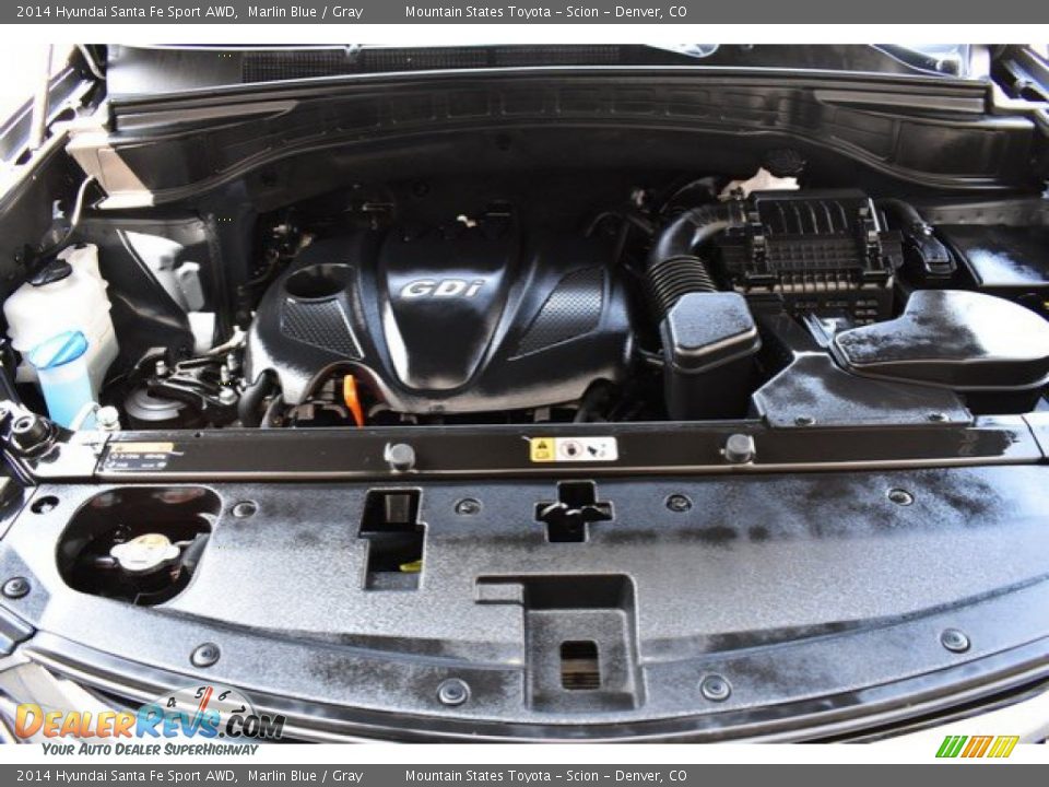 2014 Hyundai Santa Fe Sport AWD Marlin Blue / Gray Photo #27