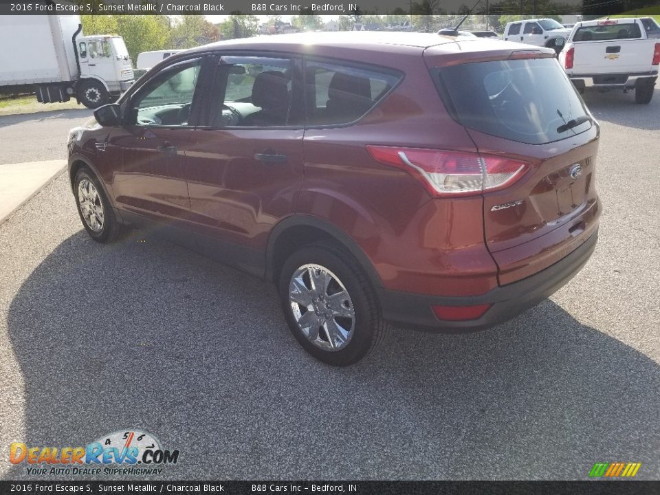 2016 Ford Escape S Sunset Metallic / Charcoal Black Photo #7