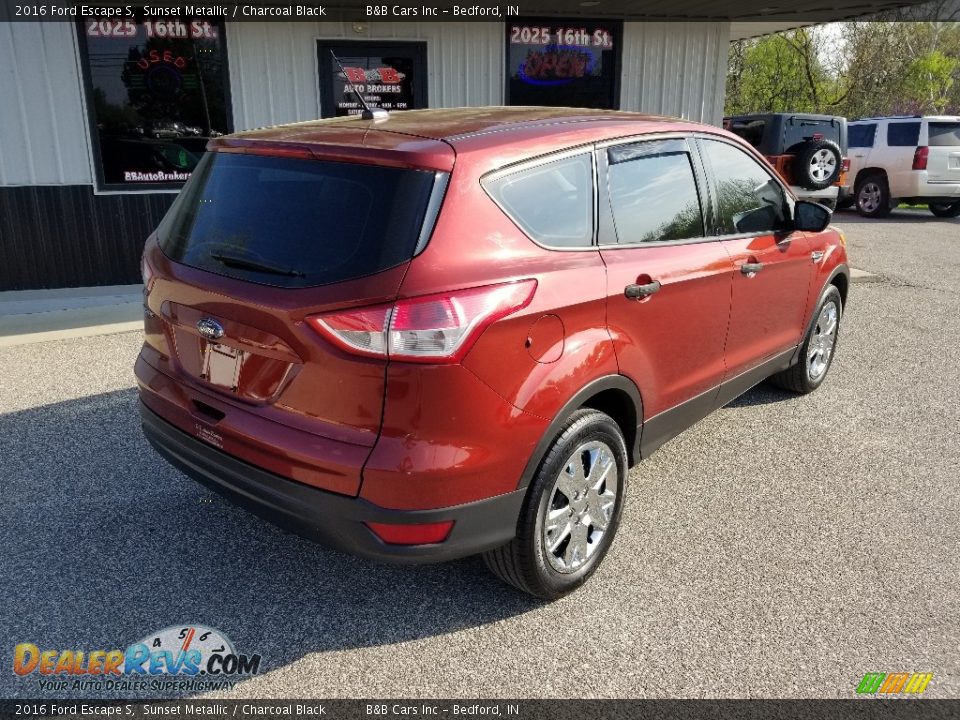 2016 Ford Escape S Sunset Metallic / Charcoal Black Photo #9