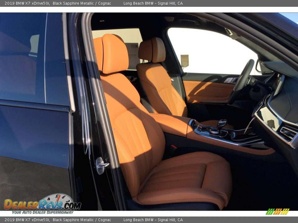 2019 BMW X7 xDrive50i Black Sapphire Metallic / Cognac Photo #2