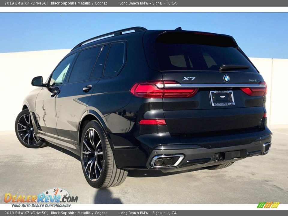 2019 BMW X7 xDrive50i Black Sapphire Metallic / Cognac Photo #3