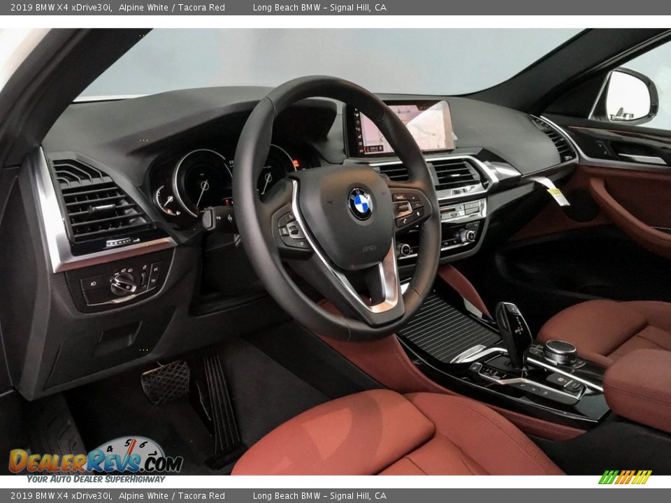 2019 BMW X4 xDrive30i Alpine White / Tacora Red Photo #4
