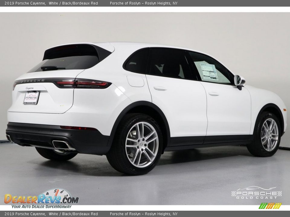 2019 Porsche Cayenne White / Black/Bordeaux Red Photo #9