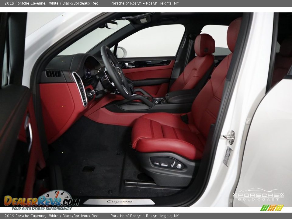 2019 Porsche Cayenne White / Black/Bordeaux Red Photo #14