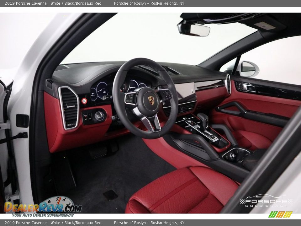 2019 Porsche Cayenne White / Black/Bordeaux Red Photo #15