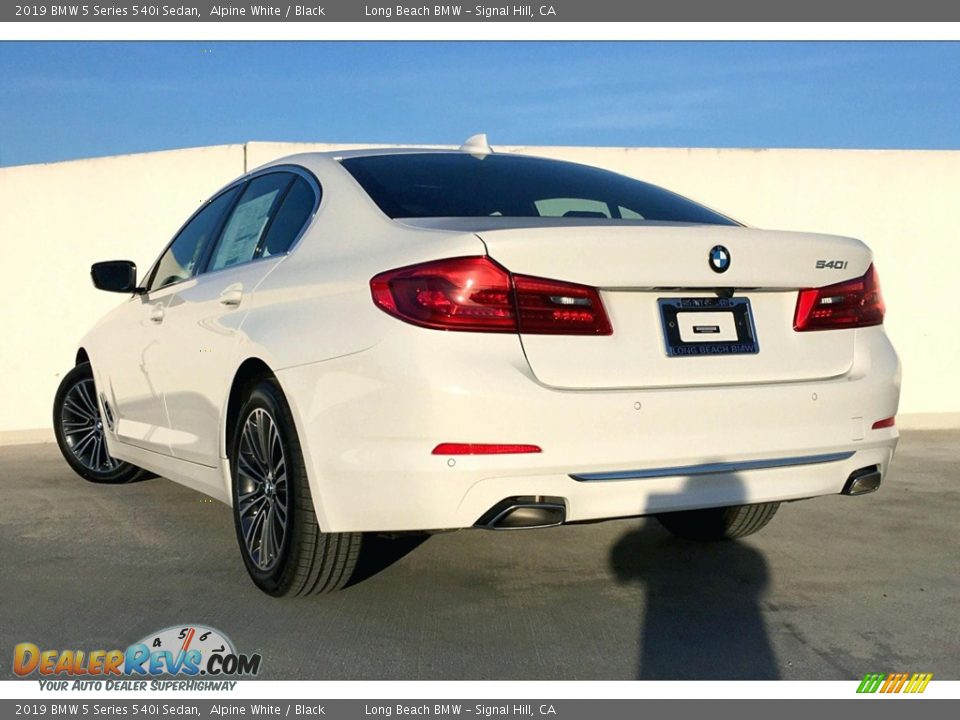 2019 BMW 5 Series 540i Sedan Alpine White / Black Photo #3