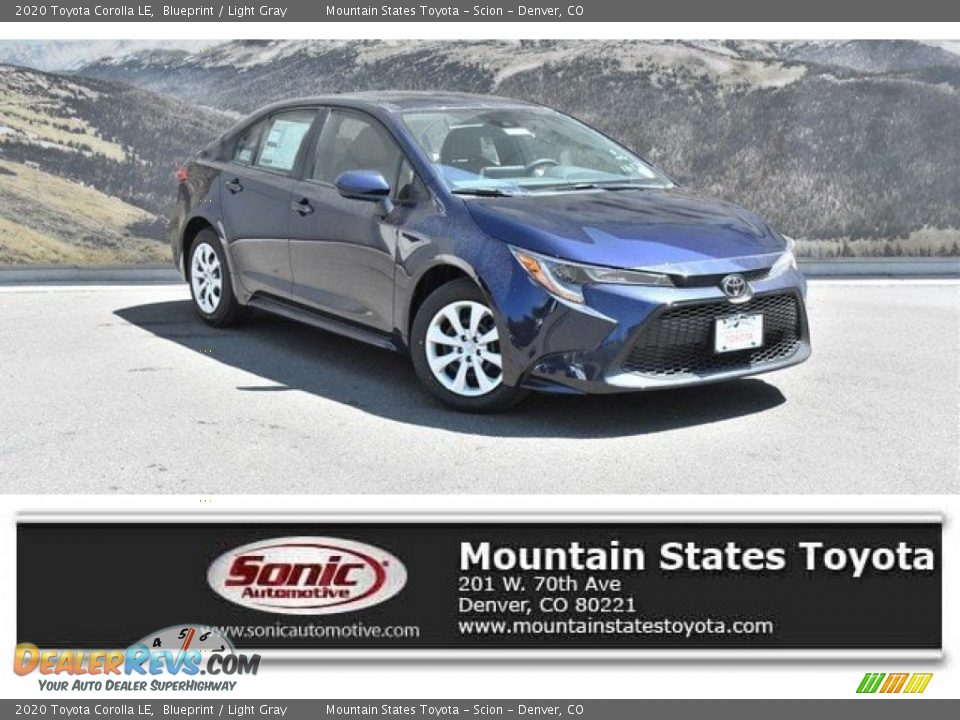 2020 Toyota Corolla LE Blueprint / Light Gray Photo #1