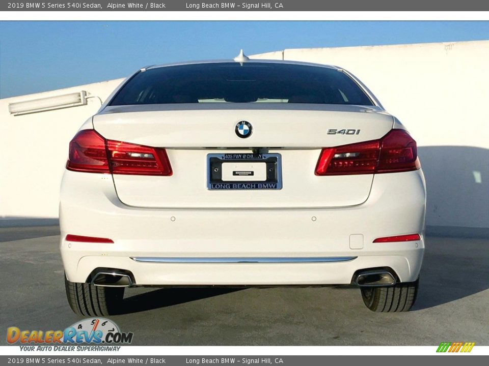 2019 BMW 5 Series 540i Sedan Alpine White / Black Photo #4