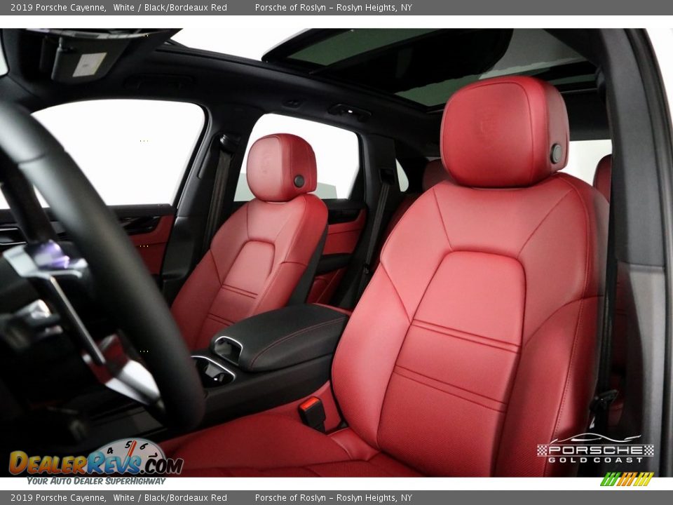 2019 Porsche Cayenne White / Black/Bordeaux Red Photo #23