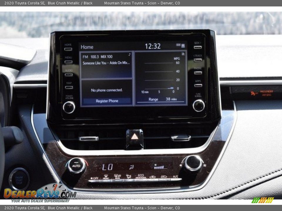 2020 Toyota Corolla SE Blue Crush Metallic / Black Photo #9