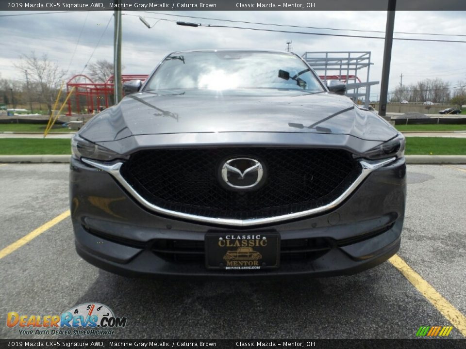 2019 Mazda CX-5 Signature AWD Machine Gray Metallic / Caturra Brown Photo #2