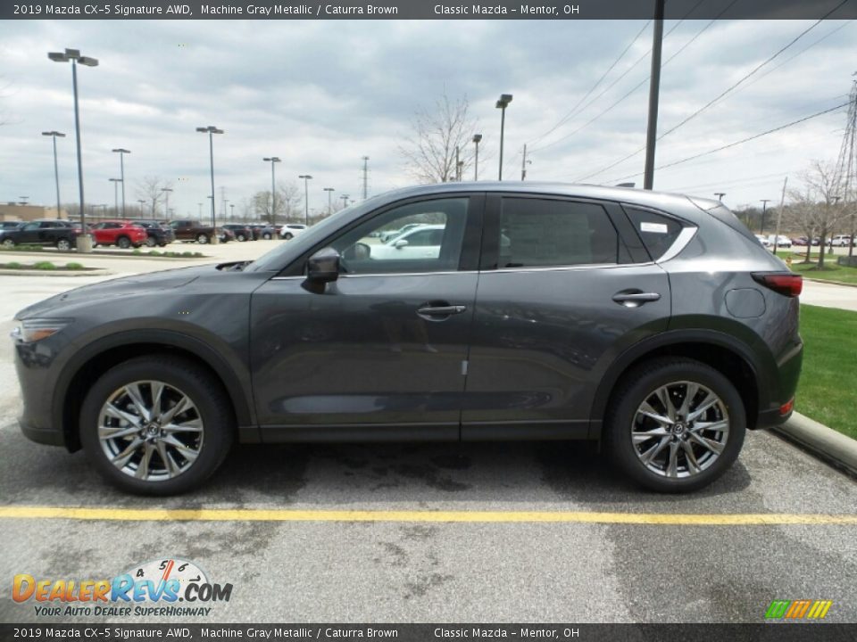 2019 Mazda CX-5 Signature AWD Machine Gray Metallic / Caturra Brown Photo #4