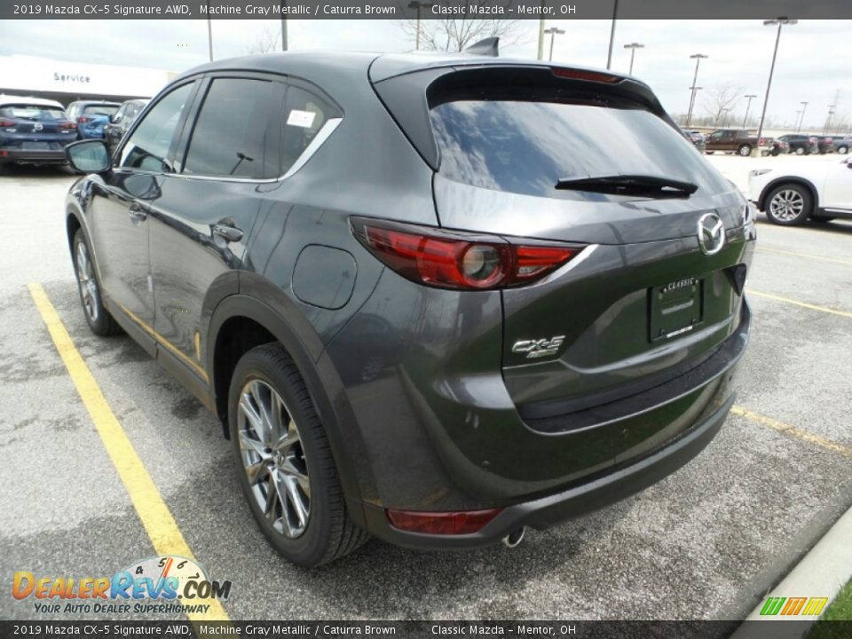 2019 Mazda CX-5 Signature AWD Machine Gray Metallic / Caturra Brown Photo #5