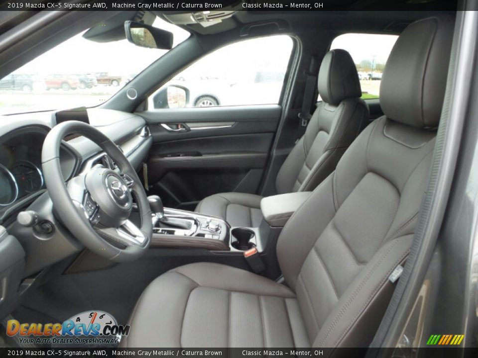 2019 Mazda CX-5 Signature AWD Machine Gray Metallic / Caturra Brown Photo #8