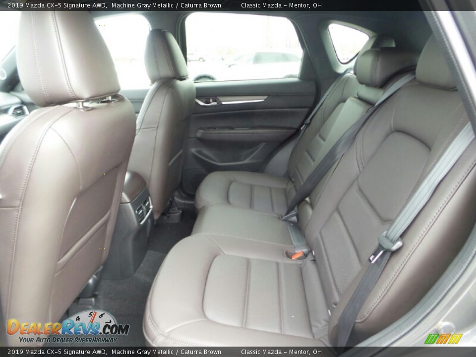 2019 Mazda CX-5 Signature AWD Machine Gray Metallic / Caturra Brown Photo #9