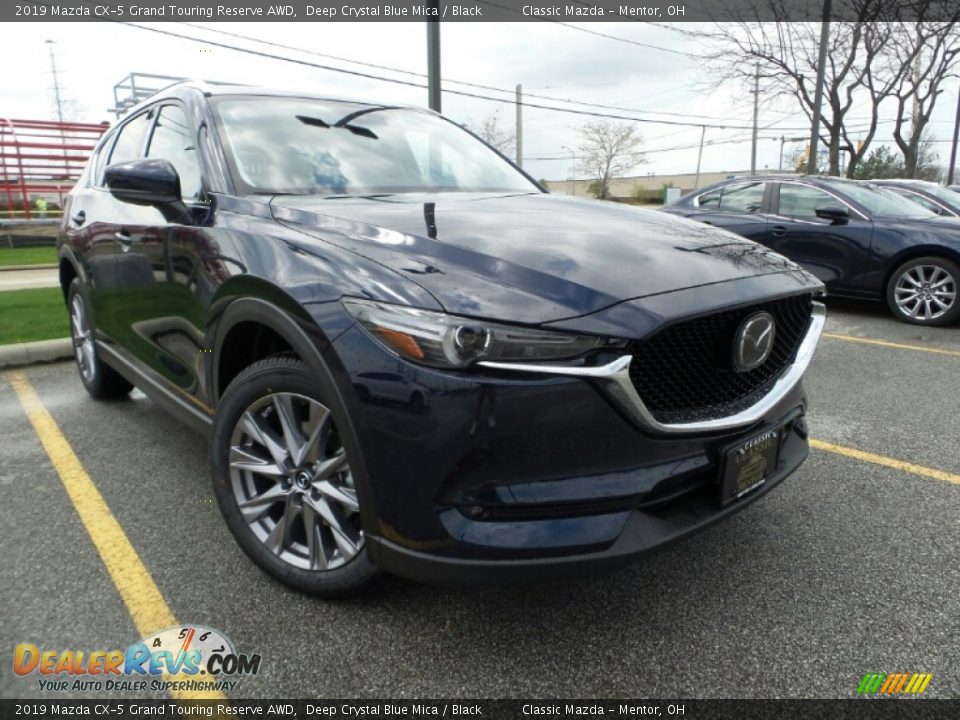 2019 Mazda CX-5 Grand Touring Reserve AWD Deep Crystal Blue Mica / Black Photo #1