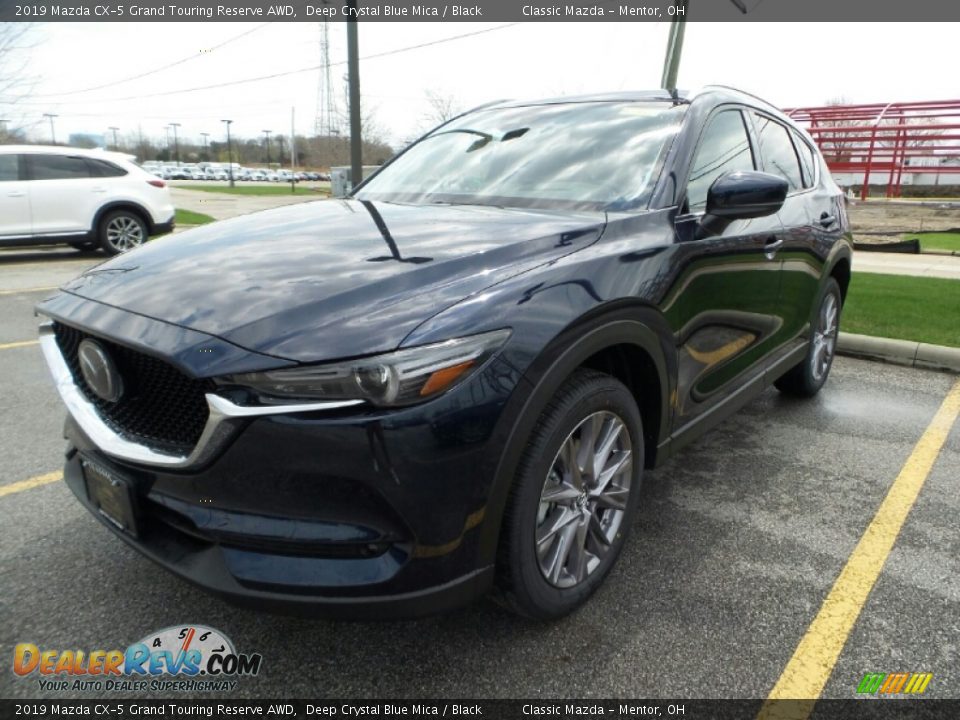 2019 Mazda CX-5 Grand Touring Reserve AWD Deep Crystal Blue Mica / Black Photo #3