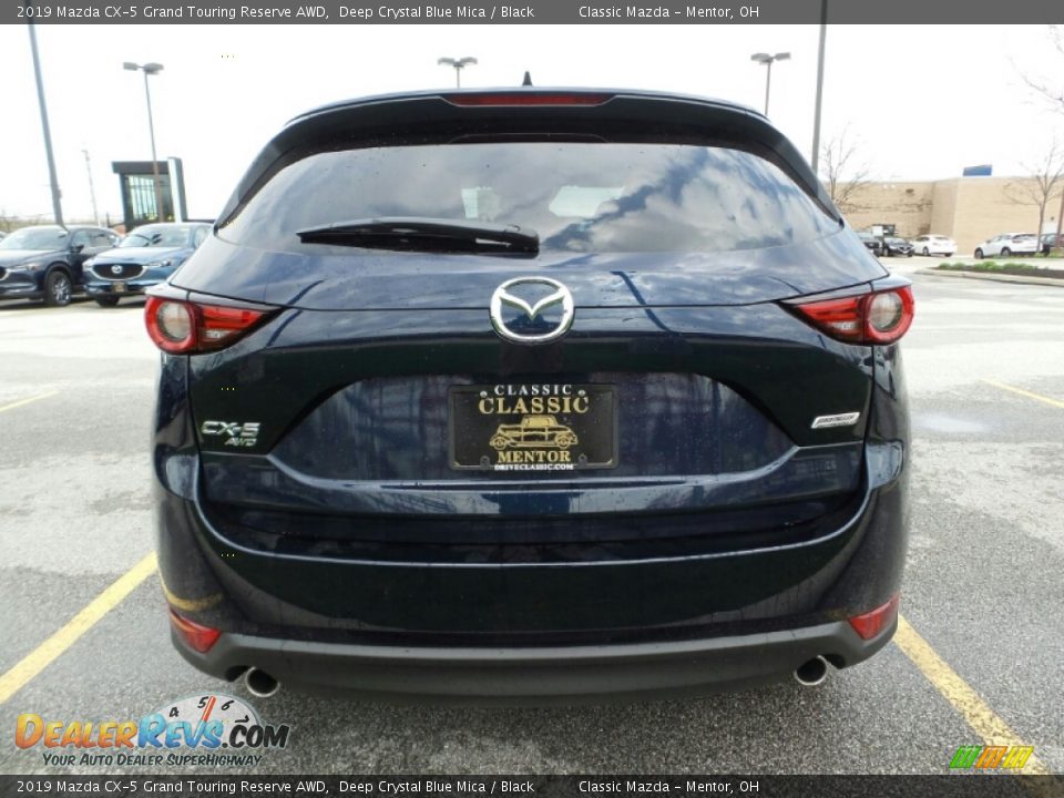 2019 Mazda CX-5 Grand Touring Reserve AWD Deep Crystal Blue Mica / Black Photo #4
