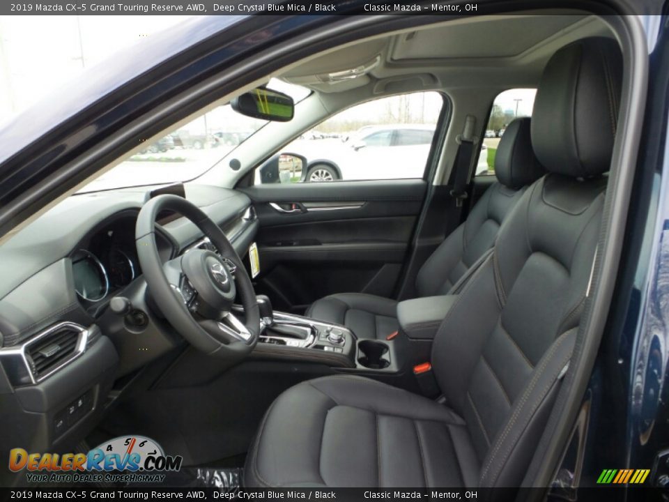 2019 Mazda CX-5 Grand Touring Reserve AWD Deep Crystal Blue Mica / Black Photo #6
