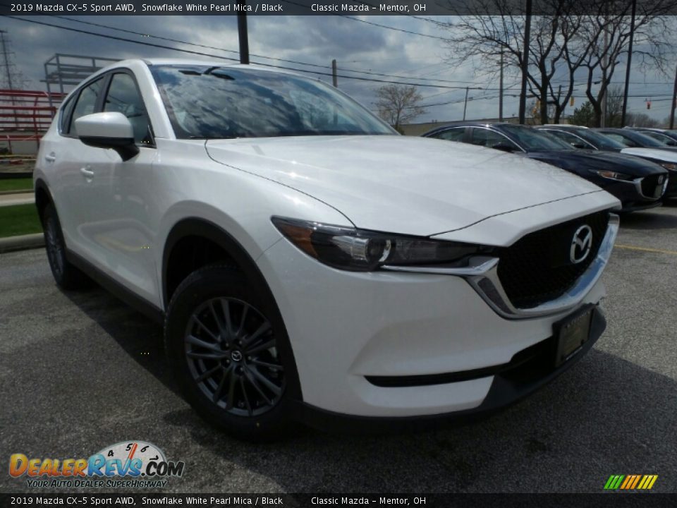 2019 Mazda CX-5 Sport AWD Snowflake White Pearl Mica / Black Photo #1