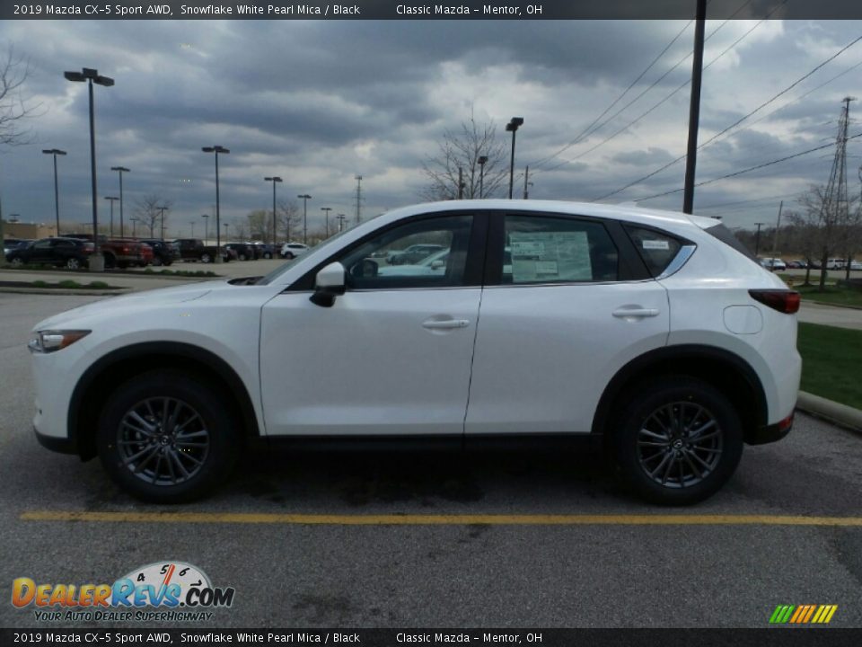 2019 Mazda CX-5 Sport AWD Snowflake White Pearl Mica / Black Photo #4