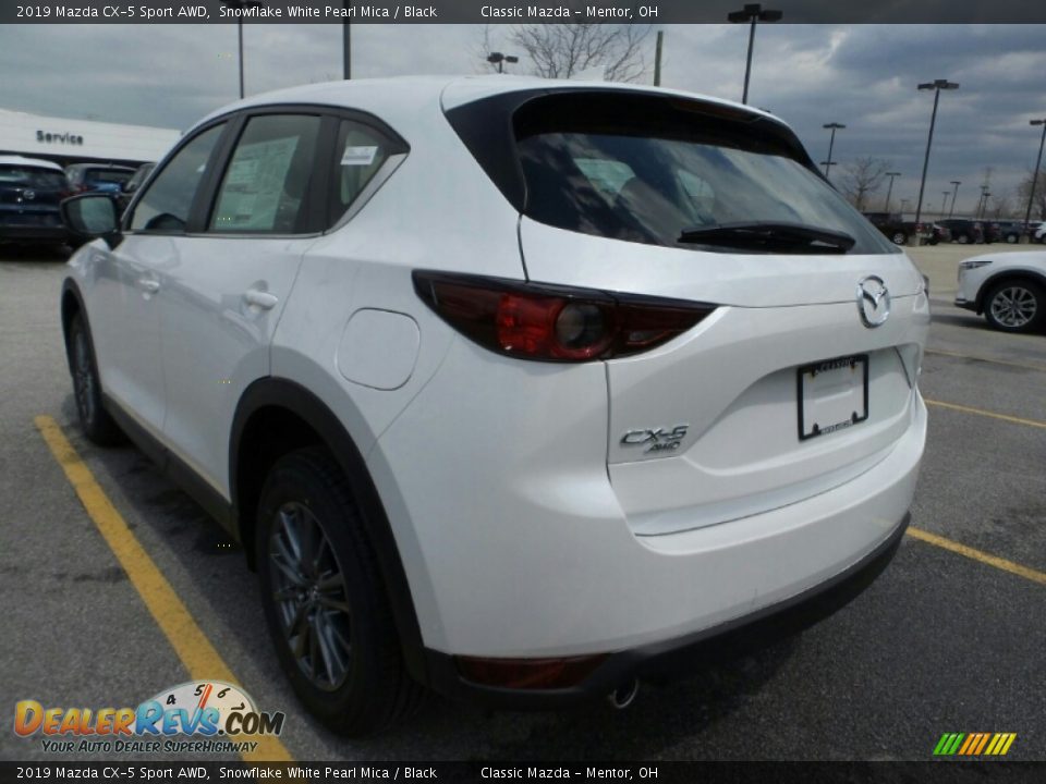 2019 Mazda CX-5 Sport AWD Snowflake White Pearl Mica / Black Photo #5