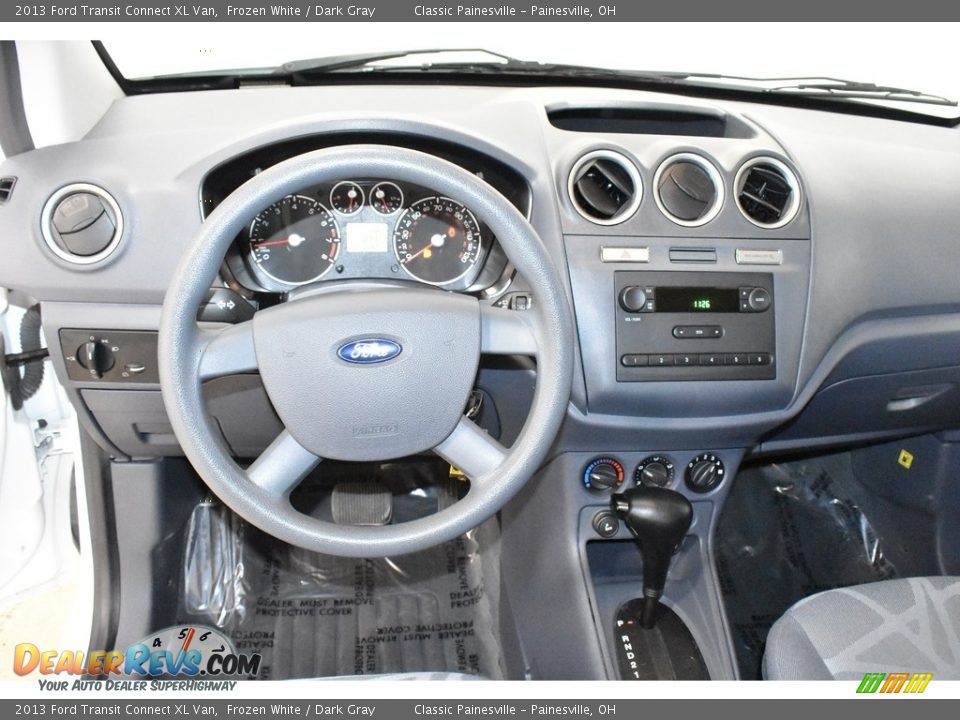 2013 Ford Transit Connect XL Van Frozen White / Dark Gray Photo #11