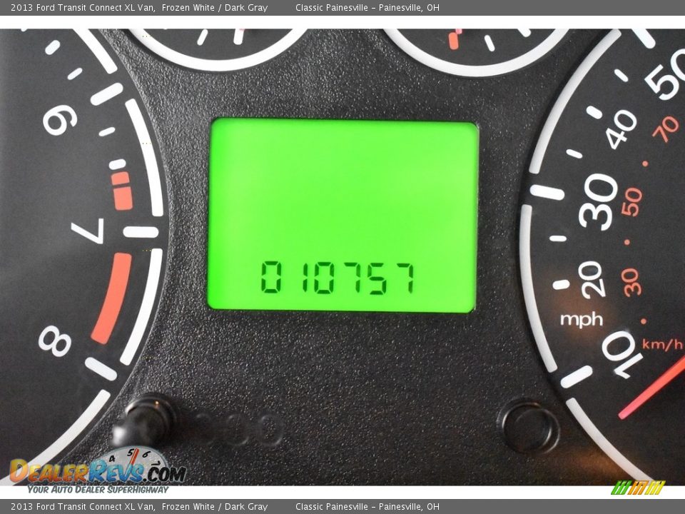 2013 Ford Transit Connect XL Van Frozen White / Dark Gray Photo #14