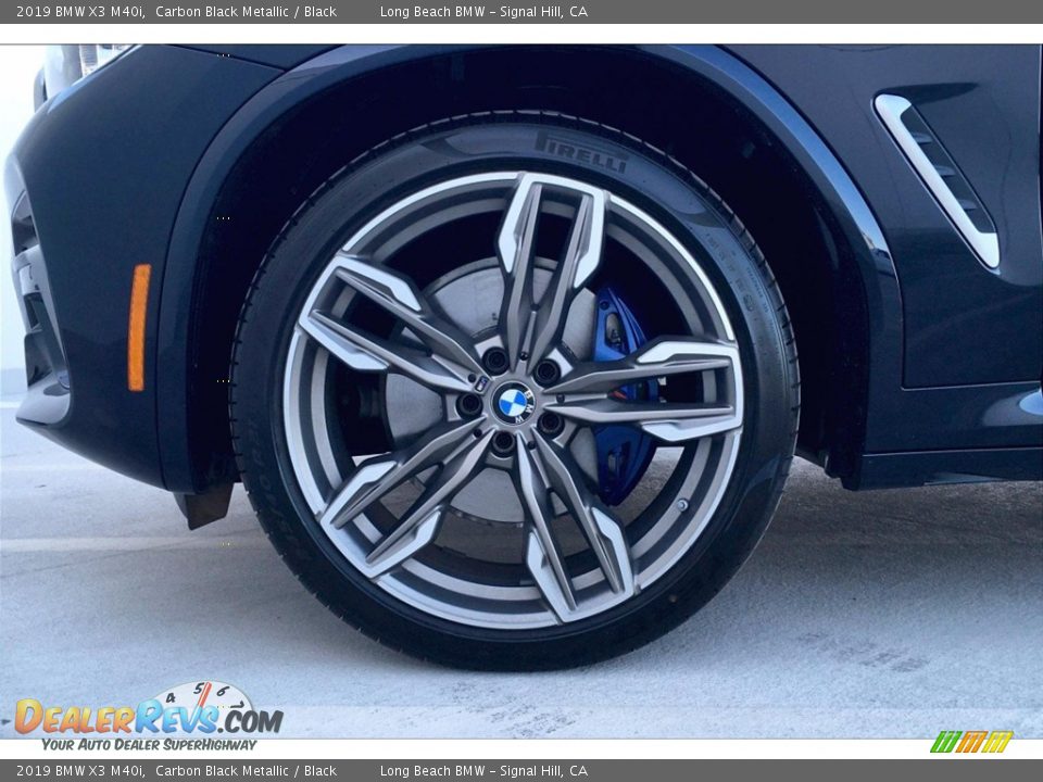 2019 BMW X3 M40i Carbon Black Metallic / Black Photo #10