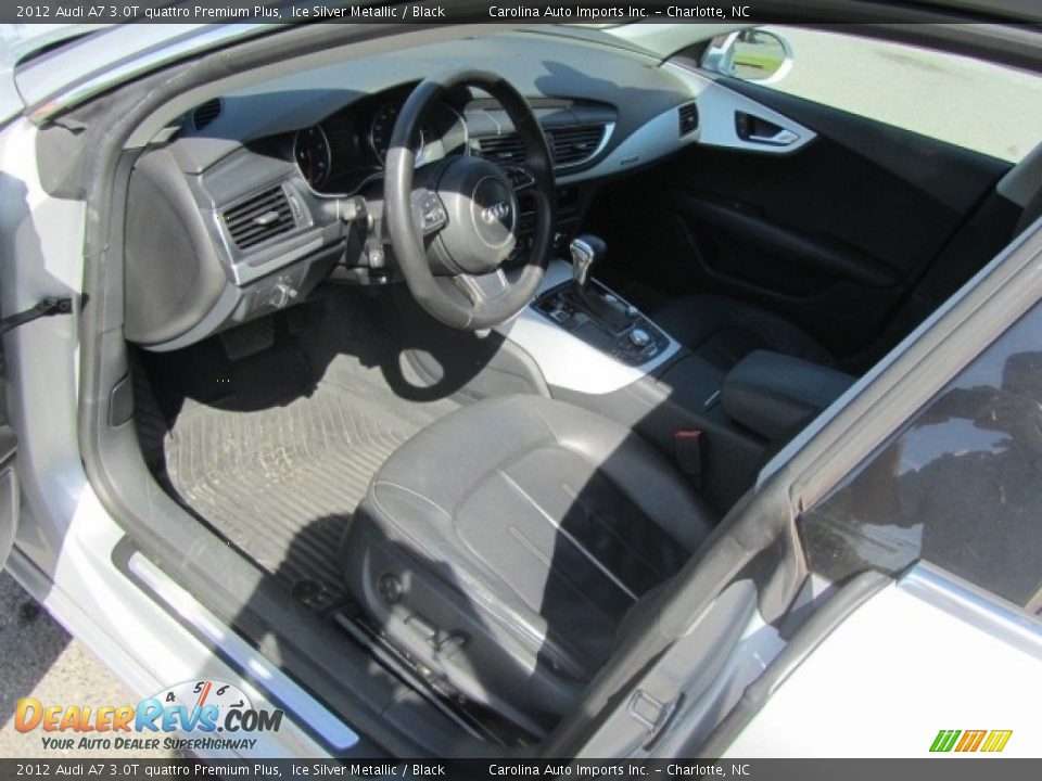 2012 Audi A7 3.0T quattro Premium Plus Ice Silver Metallic / Black Photo #17