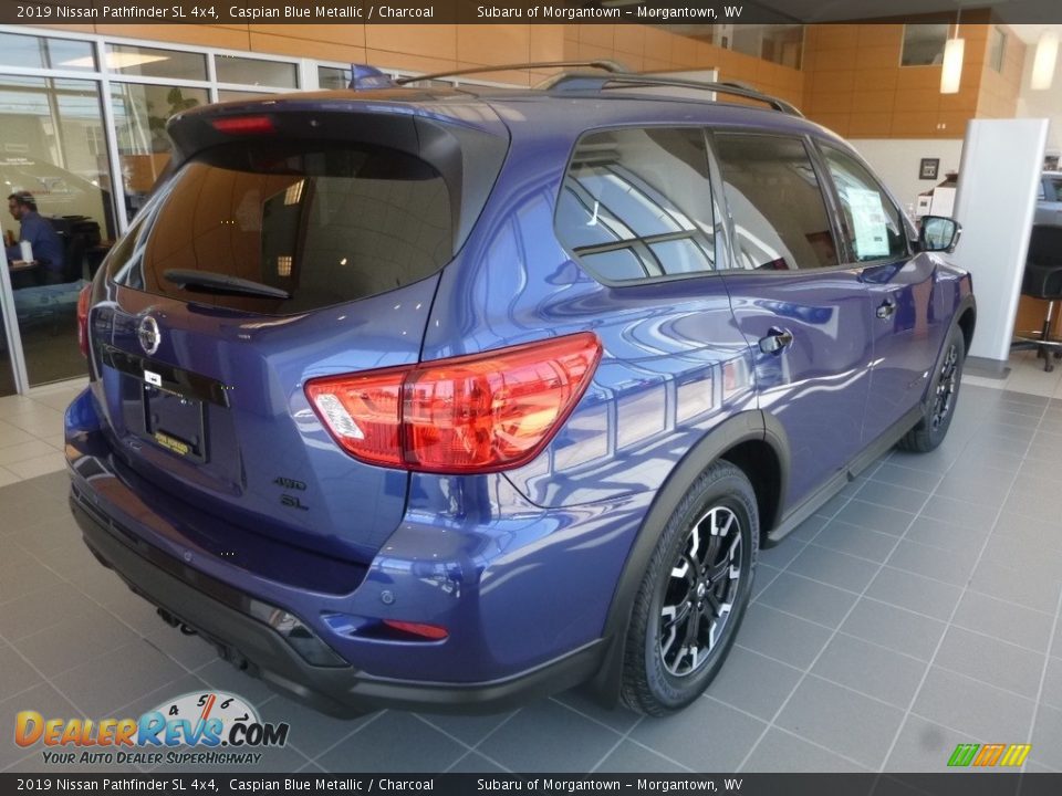 2019 Nissan Pathfinder SL 4x4 Caspian Blue Metallic / Charcoal Photo #8