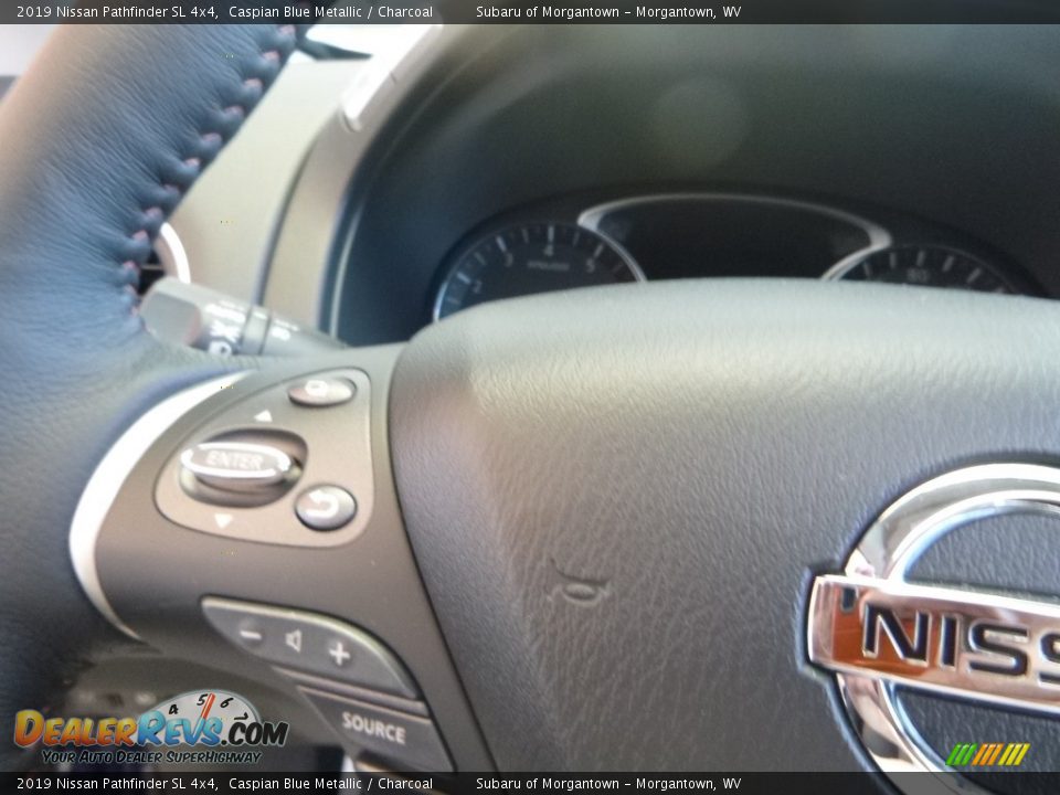 2019 Nissan Pathfinder SL 4x4 Caspian Blue Metallic / Charcoal Photo #19