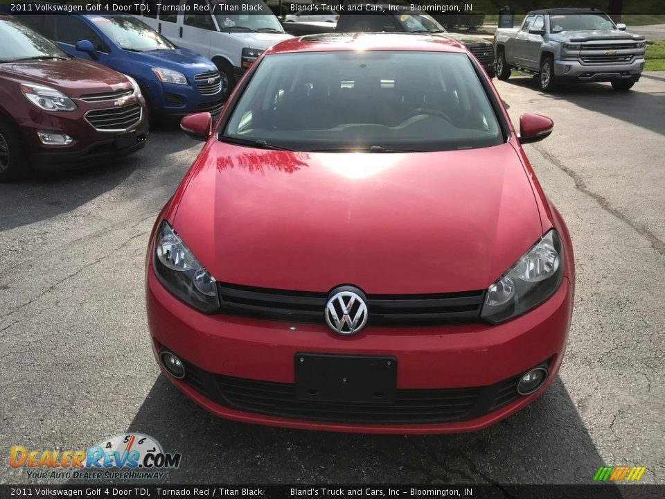 2011 Volkswagen Golf 4 Door TDI Tornado Red / Titan Black Photo #3