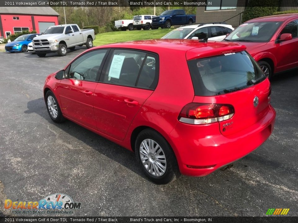 2011 Volkswagen Golf 4 Door TDI Tornado Red / Titan Black Photo #8