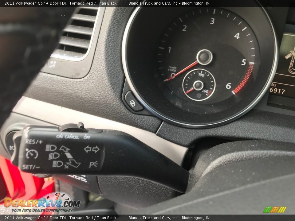 2011 Volkswagen Golf 4 Door TDI Tornado Red / Titan Black Photo #17