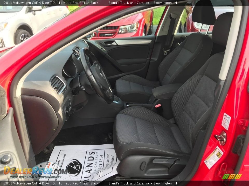 2011 Volkswagen Golf 4 Door TDI Tornado Red / Titan Black Photo #18