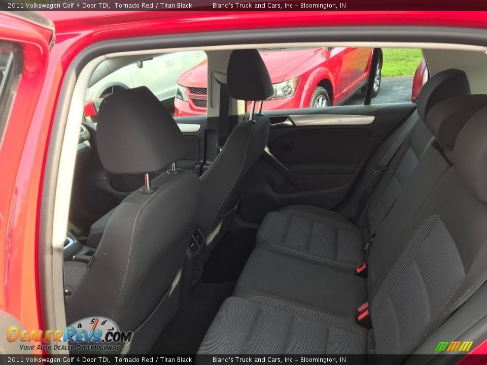 2011 Volkswagen Golf 4 Door TDI Tornado Red / Titan Black Photo #19