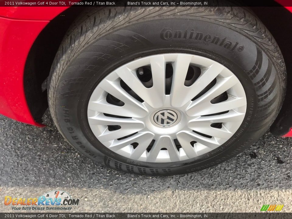 2011 Volkswagen Golf 4 Door TDI Tornado Red / Titan Black Photo #20
