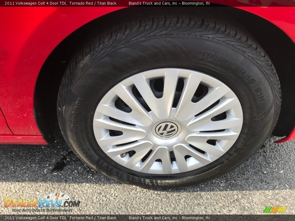 2011 Volkswagen Golf 4 Door TDI Tornado Red / Titan Black Photo #21